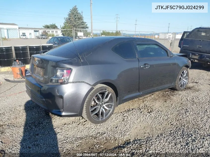 2016 Scion Tc VIN: JTKJF5C79GJ024299 Lot: 39843807