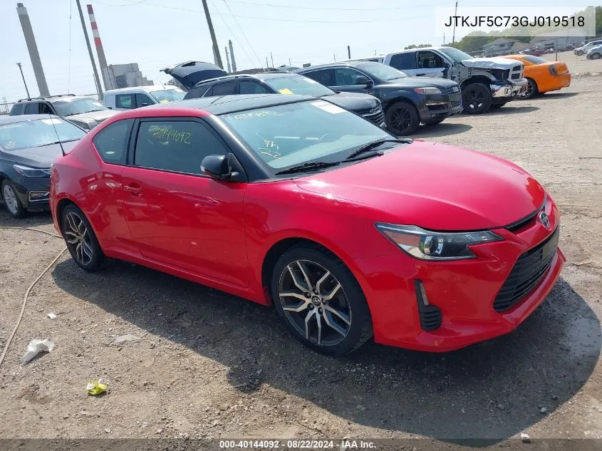 2016 Scion Tc VIN: JTKJF5C73GJ019518 Lot: 40144092