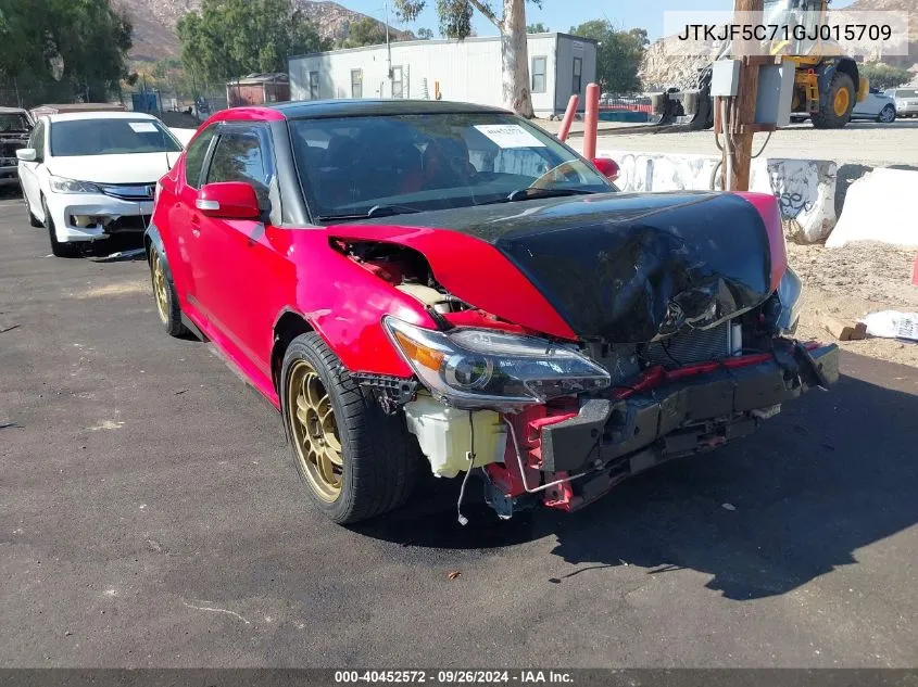 2016 Scion Tc VIN: JTKJF5C71GJ015709 Lot: 40452572