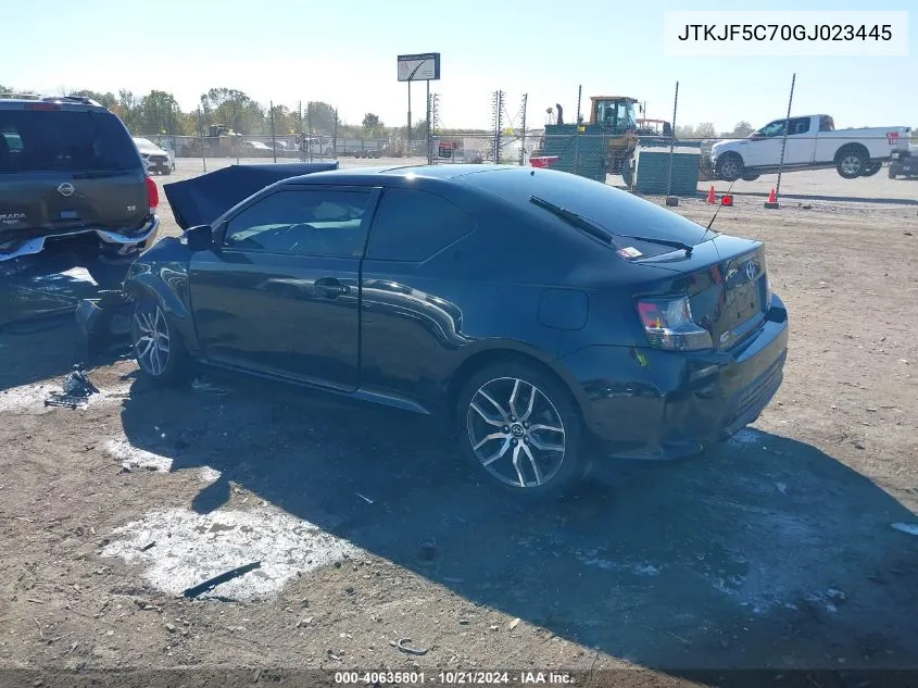 JTKJF5C70GJ023445 2016 Scion Tc