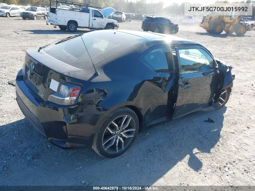 JTKJF5C70GJ015992 2016 Scion Tc