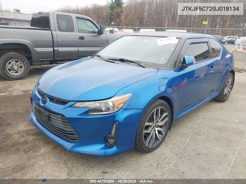 2016 Scion Tc VIN: JTKJF5C72GJ018134 Lot: 40702060