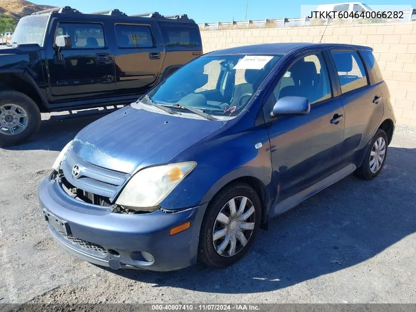 2004 Scion Xa VIN: JTKKT604640066282 Lot: 40807410