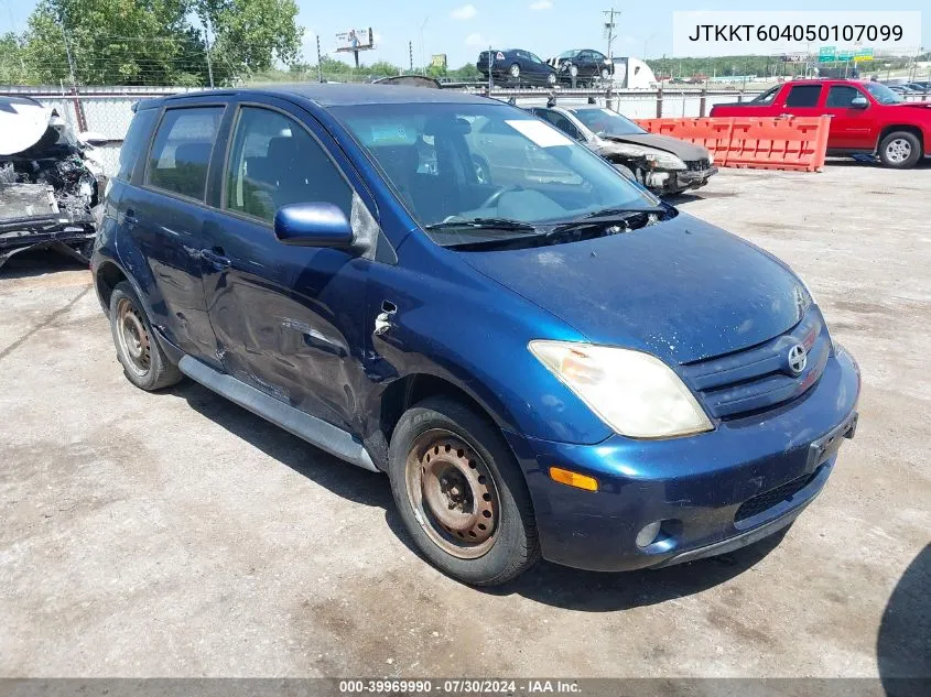 2005 Scion Xa VIN: JTKKT604050107099 Lot: 39969990