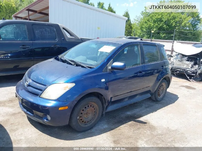 2005 Scion Xa VIN: JTKKT604050107099 Lot: 39969990