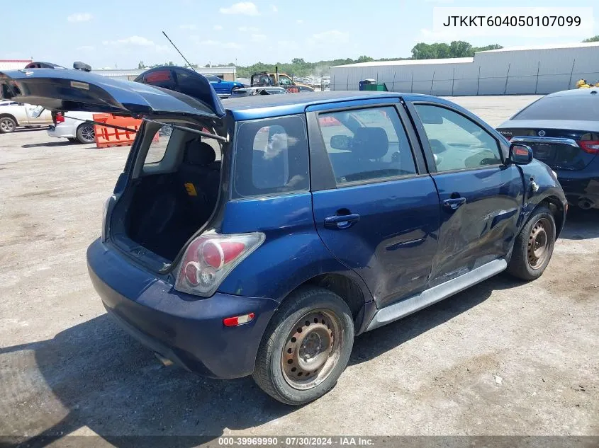 2005 Scion Xa VIN: JTKKT604050107099 Lot: 39969990