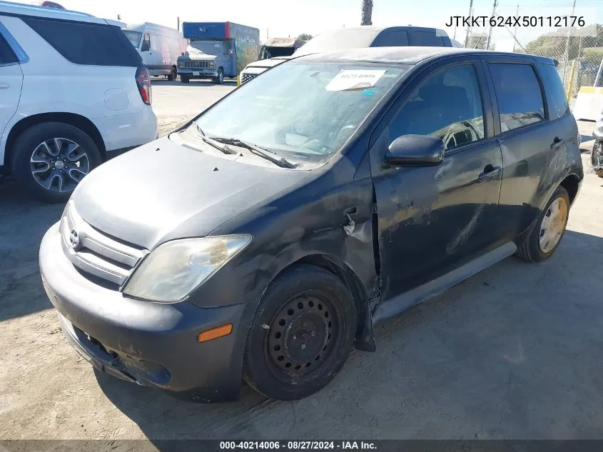 2005 Scion Xa VIN: JTKKT624X50112176 Lot: 40214006