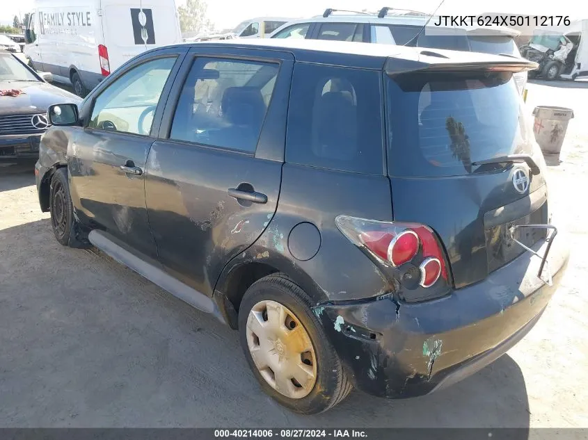 2005 Scion Xa VIN: JTKKT624X50112176 Lot: 40214006