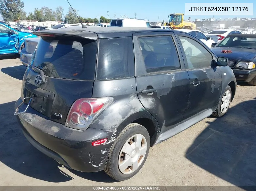 2005 Scion Xa VIN: JTKKT624X50112176 Lot: 40214006