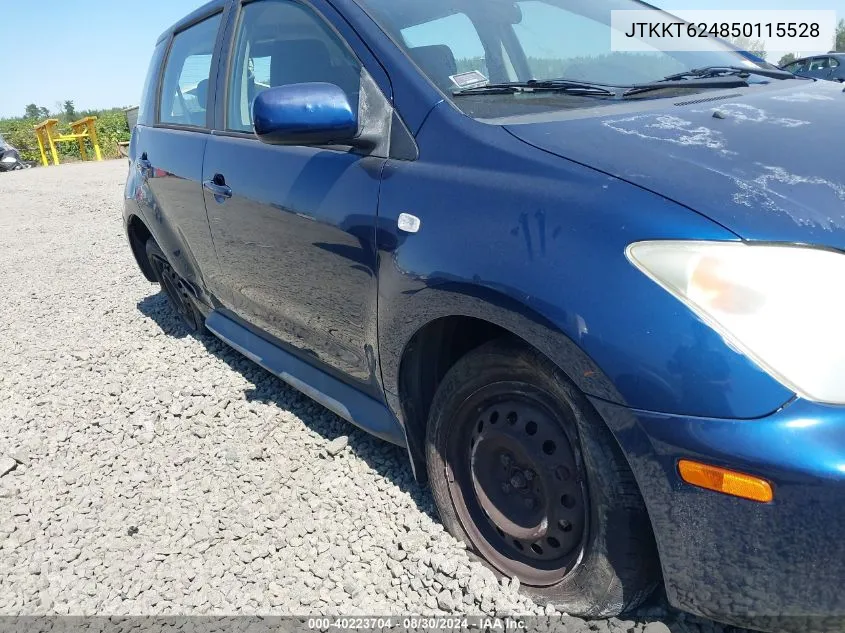 2005 Scion Xa VIN: JTKKT624850115528 Lot: 40223704