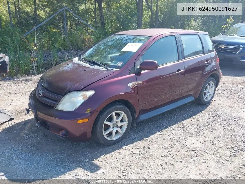 2005 Scion Xa VIN: JTKKT624950091627 Lot: 40313078