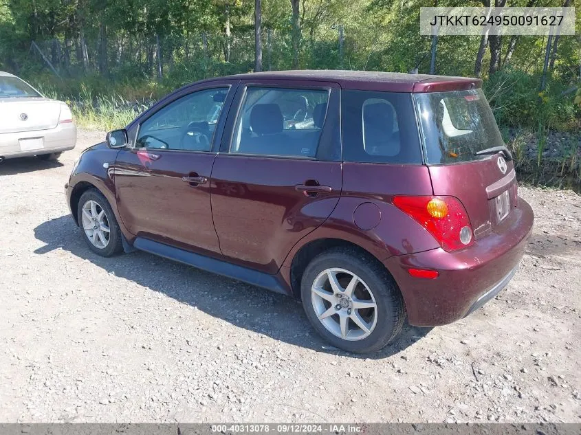 2005 Scion Xa VIN: JTKKT624950091627 Lot: 40313078