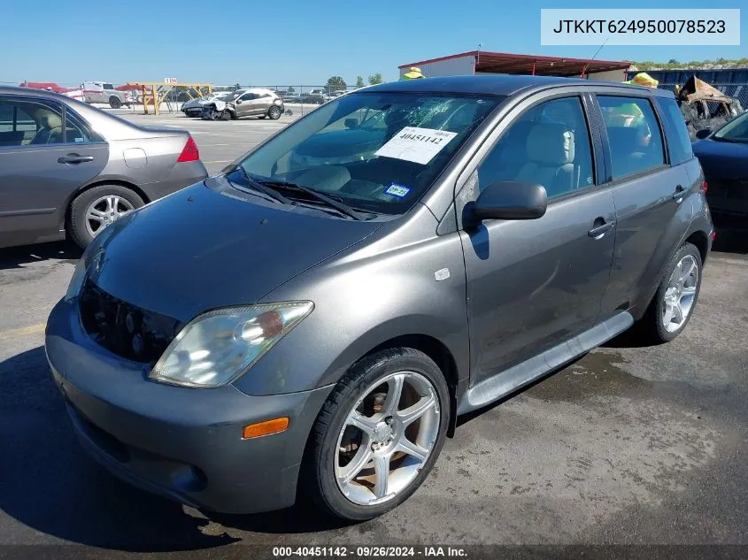 2005 Scion Xa VIN: JTKKT624950078523 Lot: 40451142