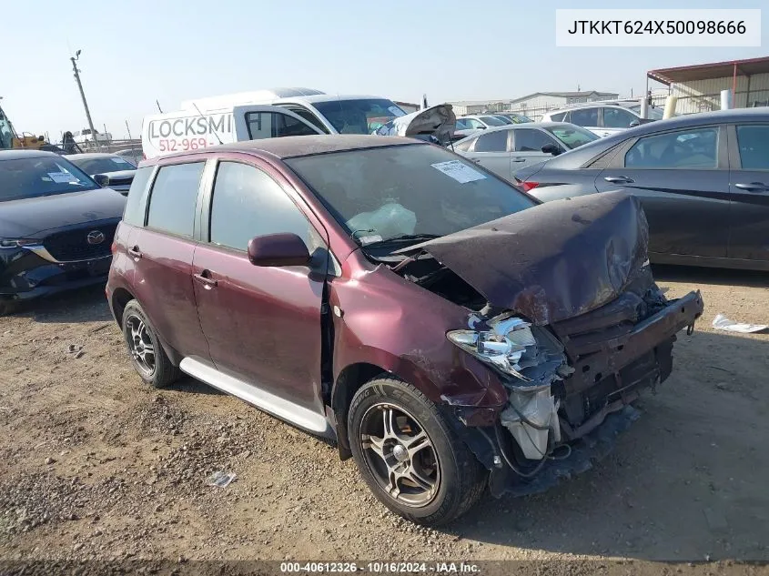 2005 Scion Xa VIN: JTKKT624X50098666 Lot: 40612326