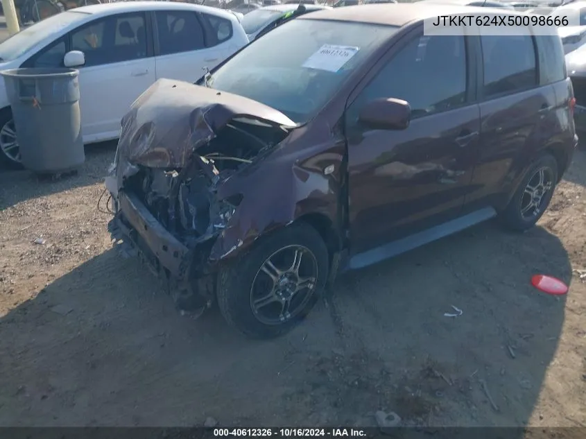 2005 Scion Xa VIN: JTKKT624X50098666 Lot: 40612326