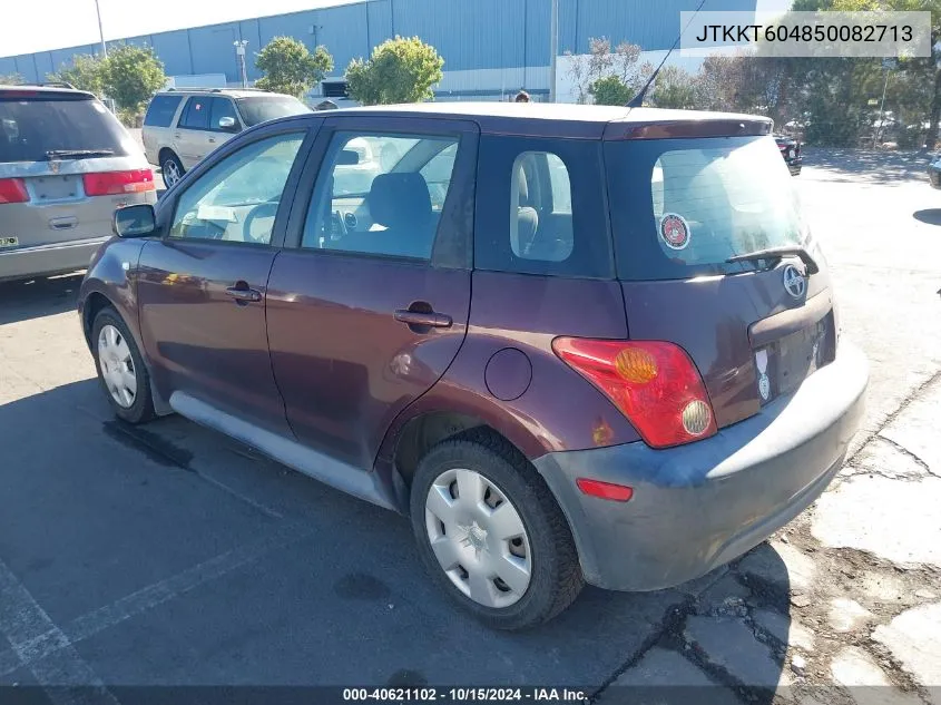 2005 Scion Xa VIN: JTKKT604850082713 Lot: 40621102