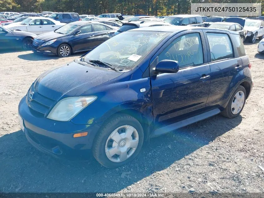 2005 Scion Xa VIN: JTKKT624750125435 Lot: 40659493