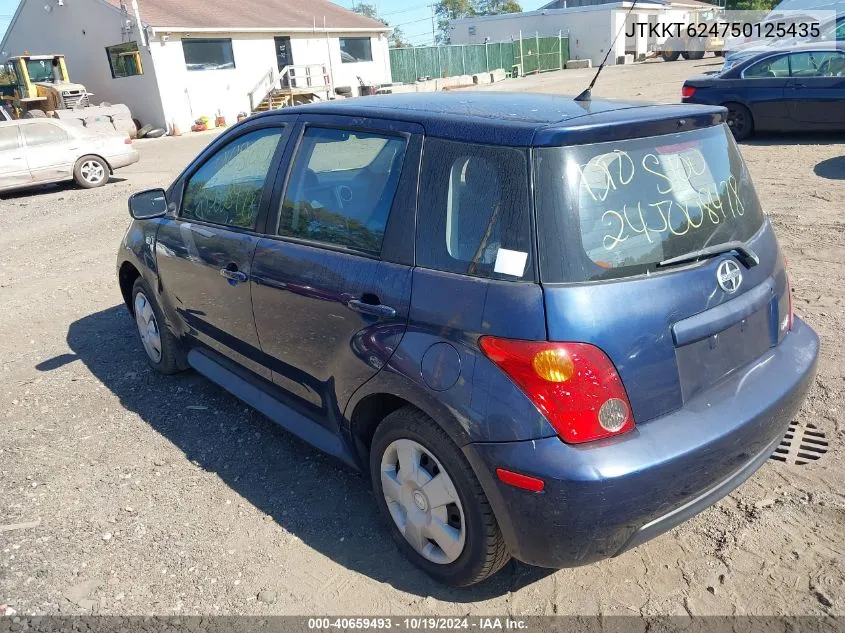 2005 Scion Xa VIN: JTKKT624750125435 Lot: 40659493