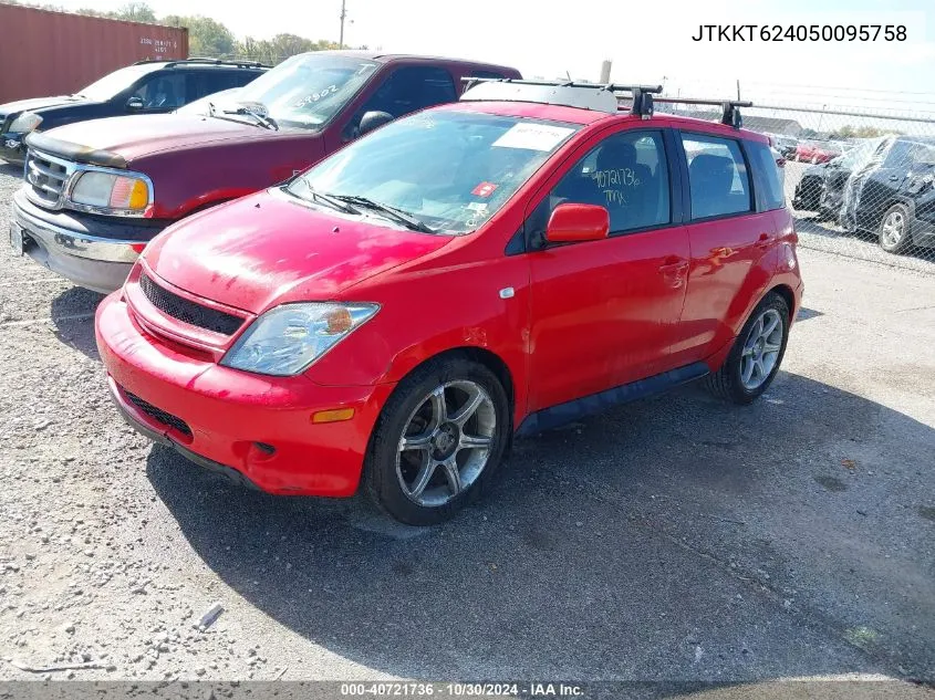 2005 Scion Xa VIN: JTKKT624050095758 Lot: 40721736