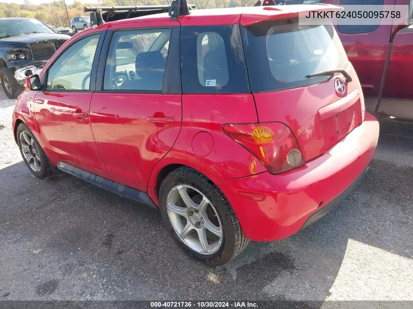 2005 Scion Xa VIN: JTKKT624050095758 Lot: 40721736