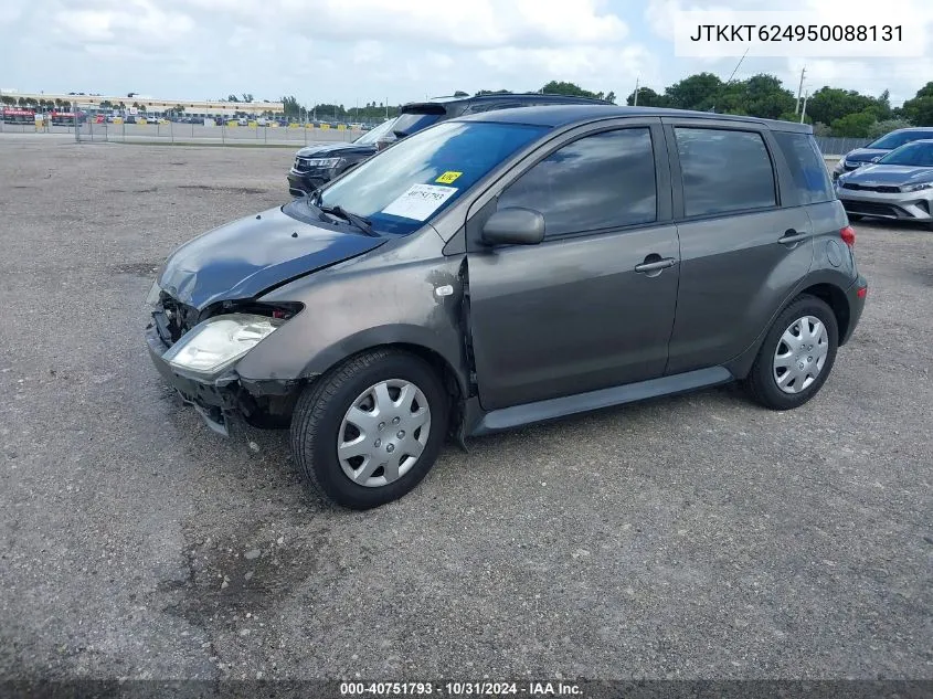 2005 Scion Xa VIN: JTKKT624950088131 Lot: 40751793