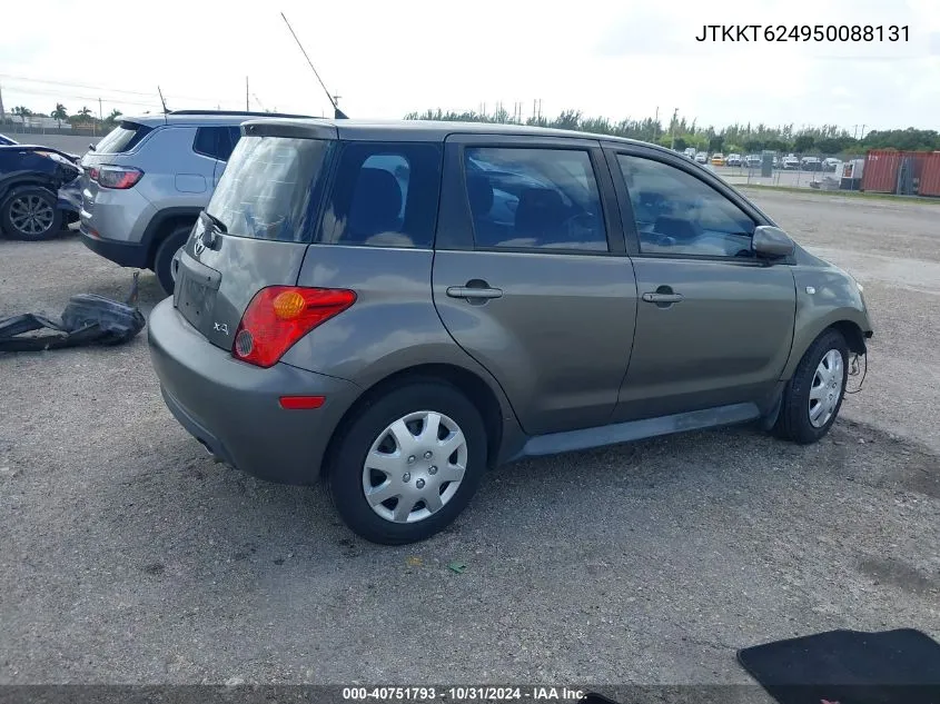 2005 Scion Xa VIN: JTKKT624950088131 Lot: 40751793