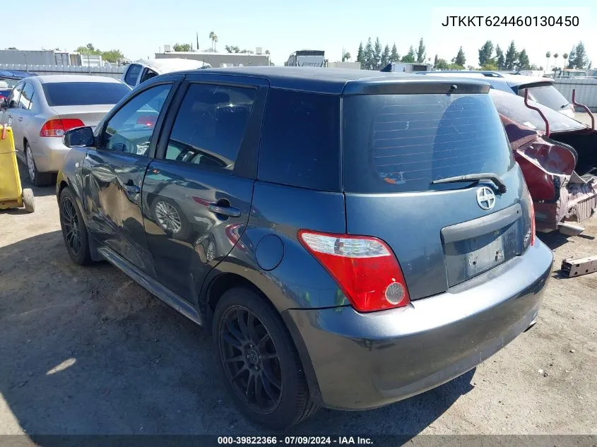 2006 Scion Xa VIN: JTKKT624460130450 Lot: 39822366