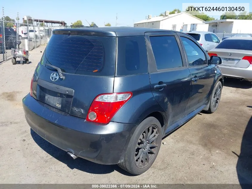 2006 Scion Xa VIN: JTKKT624460130450 Lot: 39822366