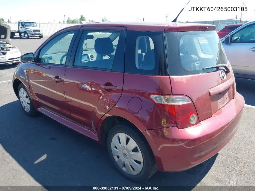 JTKKT604265003105 2006 Scion Xa