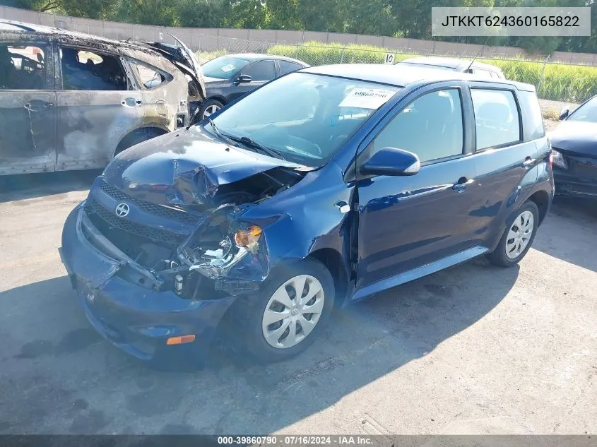 2006 Scion Xa VIN: JTKKT624360165822 Lot: 39860790