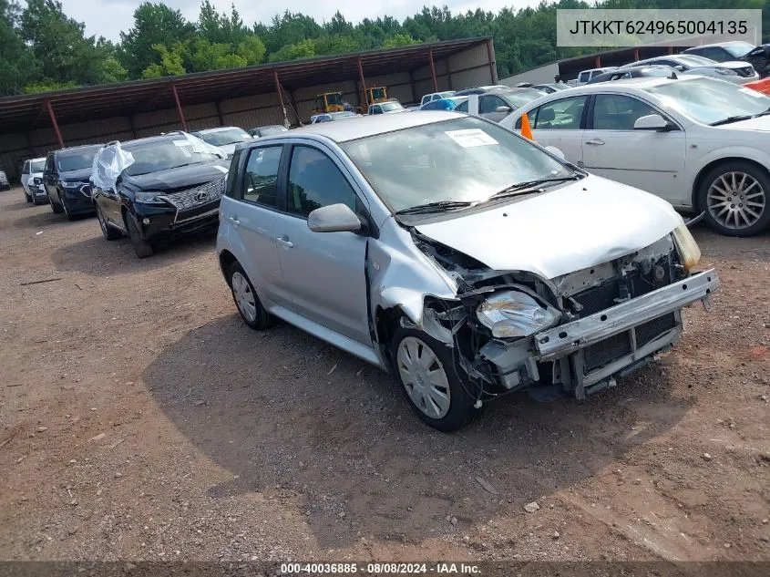 2006 Scion Xa VIN: JTKKT624965004135 Lot: 40036885