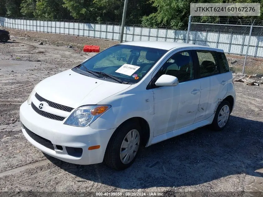 2006 Scion Xa VIN: JTKKT624160167276 Lot: 40139058