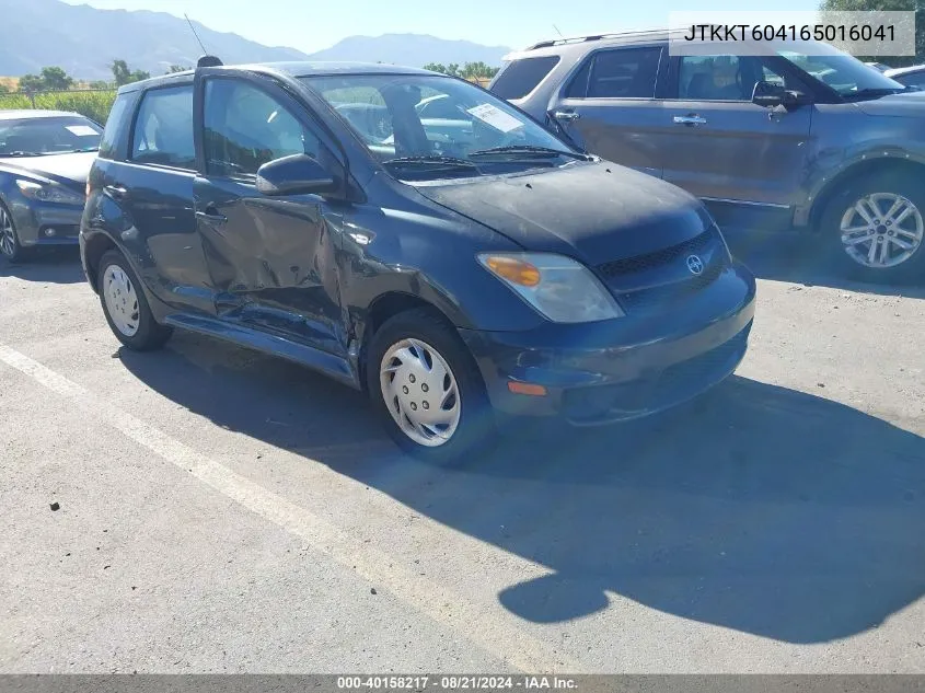 2006 Scion Xa VIN: JTKKT604165016041 Lot: 40158217