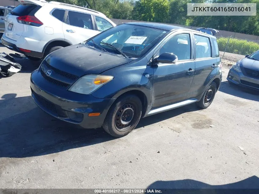 2006 Scion Xa VIN: JTKKT604165016041 Lot: 40158217