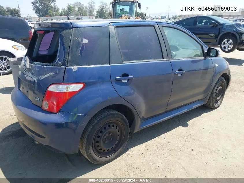 2006 Scion Xa VIN: JTKKT604560169003 Lot: 40230915