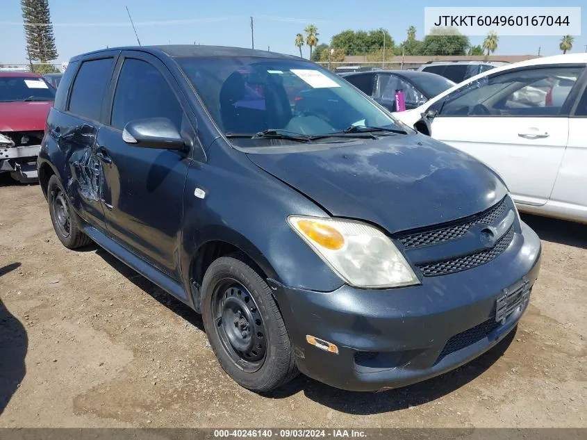 2006 Scion Xa VIN: JTKKT604960167044 Lot: 40246140