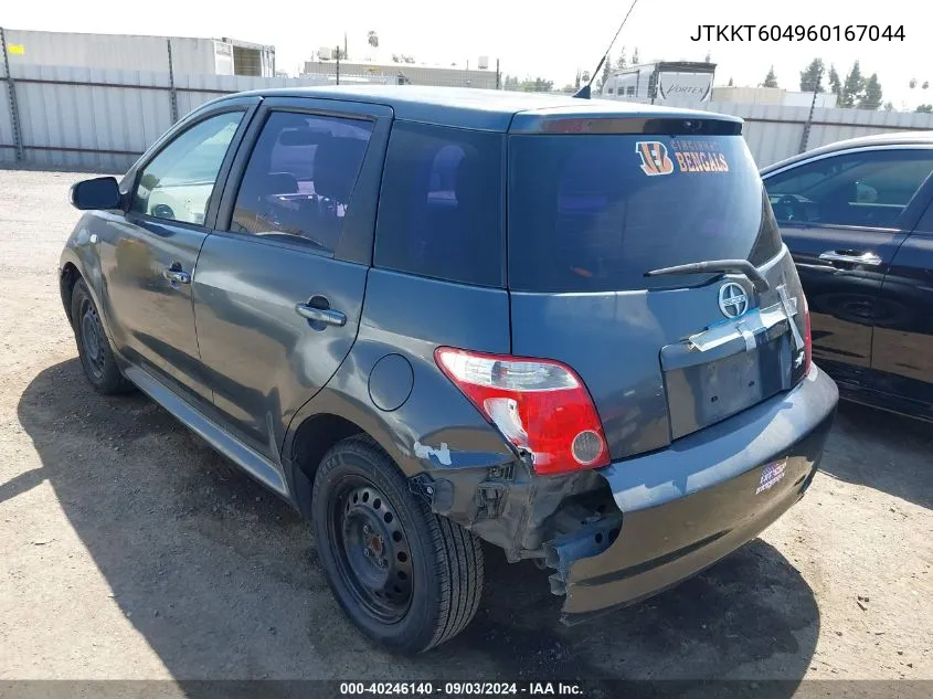 2006 Scion Xa VIN: JTKKT604960167044 Lot: 40246140