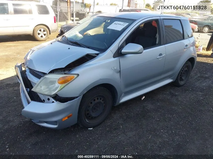 2006 Scion Xa VIN: JTKKT604760151828 Lot: 40259111