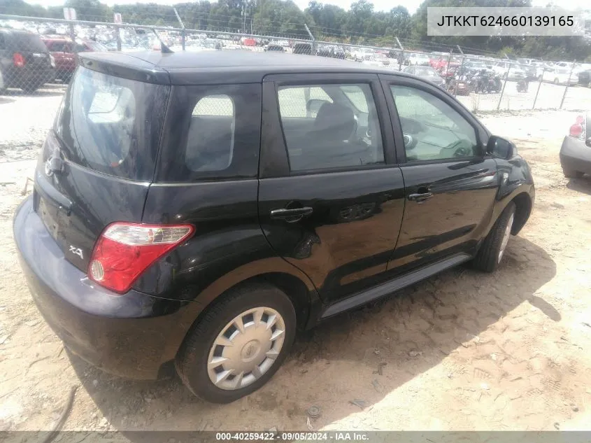 2006 Scion Xa VIN: JTKKT624660139165 Lot: 40259422