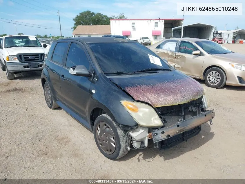 2006 Scion Xa VIN: JTKKT624865010248 Lot: 40333457