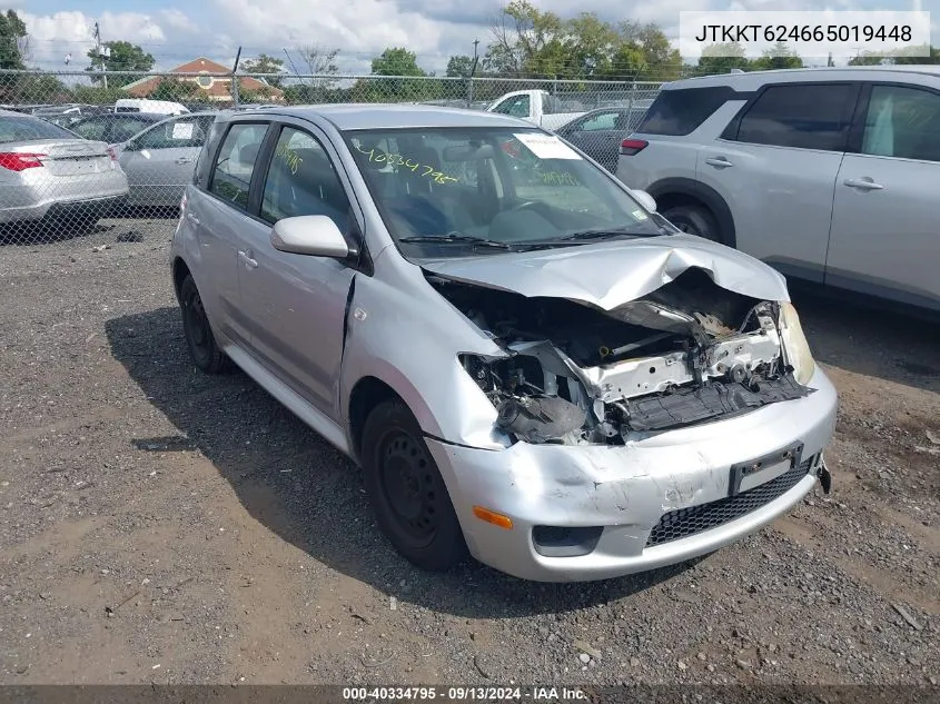 2006 Scion Xa VIN: JTKKT624665019448 Lot: 40334795