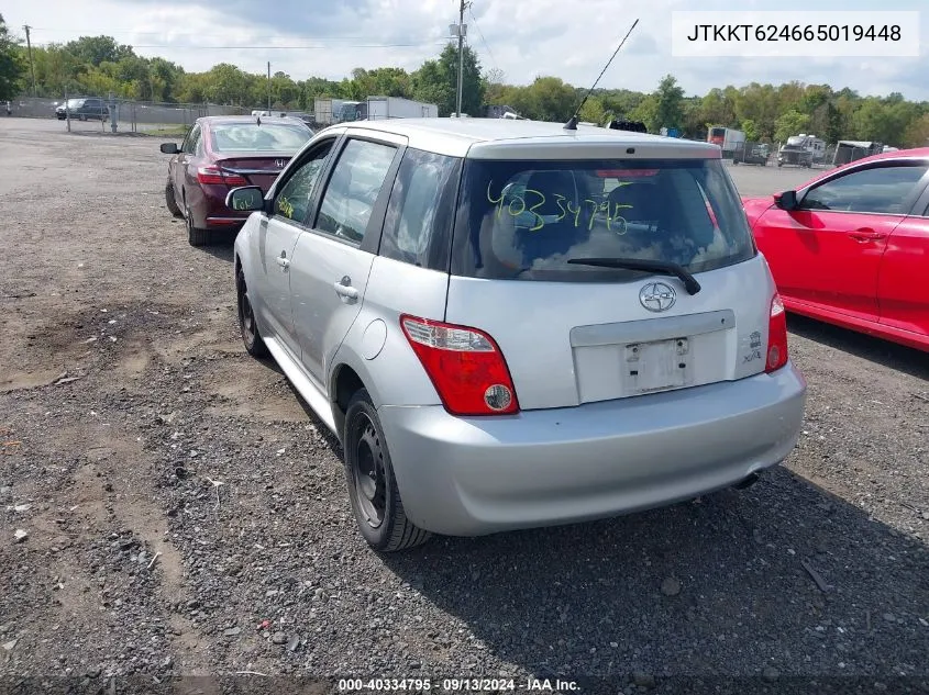 2006 Scion Xa VIN: JTKKT624665019448 Lot: 40334795