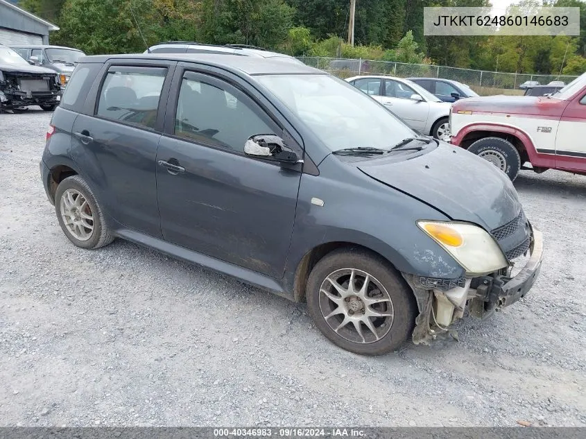 2006 Scion Xa VIN: JTKKT624860146683 Lot: 40346983