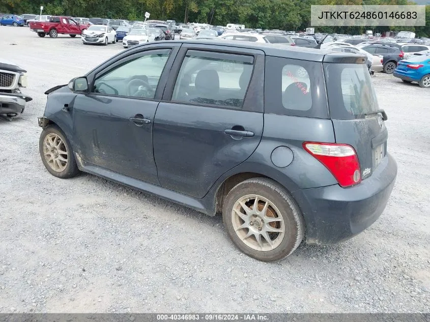 2006 Scion Xa VIN: JTKKT624860146683 Lot: 40346983