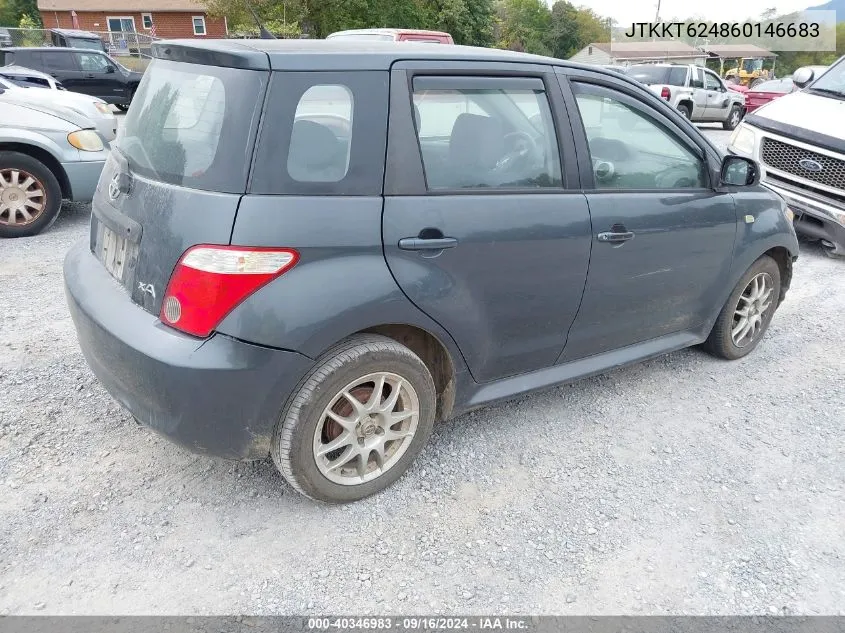 2006 Scion Xa VIN: JTKKT624860146683 Lot: 40346983