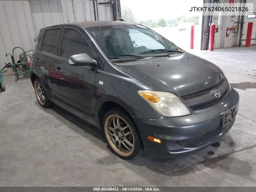 2006 Scion Xa VIN: JTKKT624065021826 Lot: 40348432