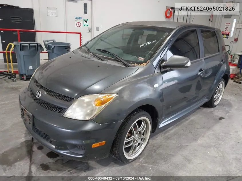 2006 Scion Xa VIN: JTKKT624065021826 Lot: 40348432