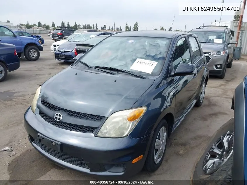 2006 Scion Xa VIN: JTKKT624965014700 Lot: 40356724