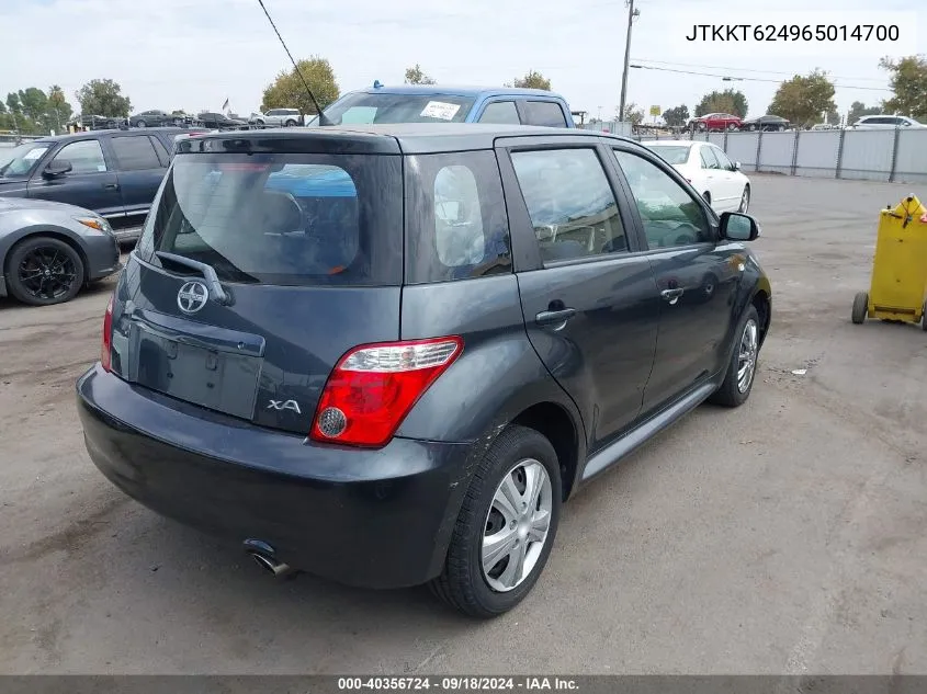 JTKKT624965014700 2006 Scion Xa