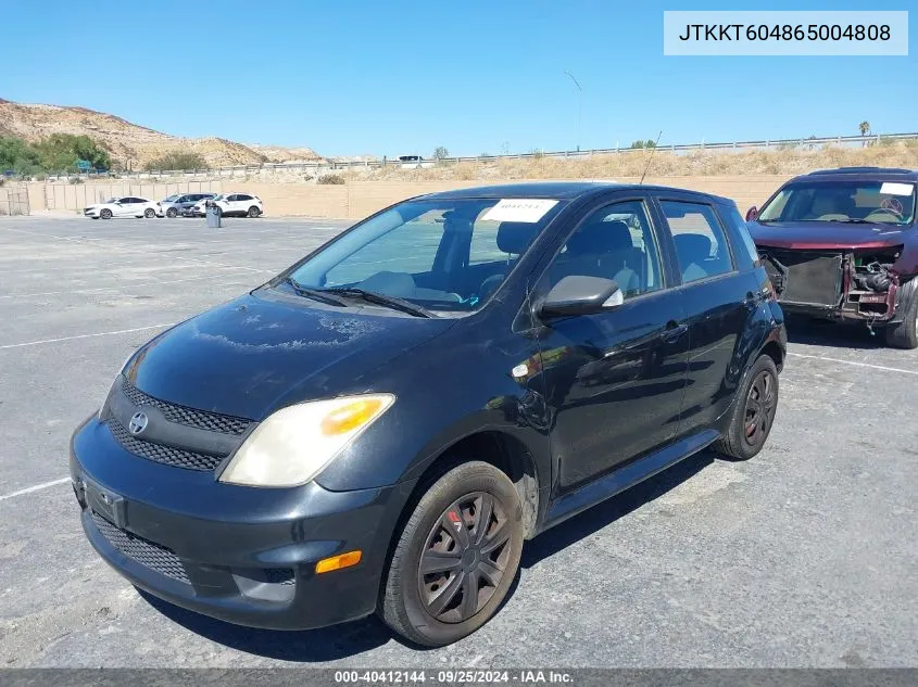 2006 Scion Xa VIN: JTKKT604865004808 Lot: 40412144